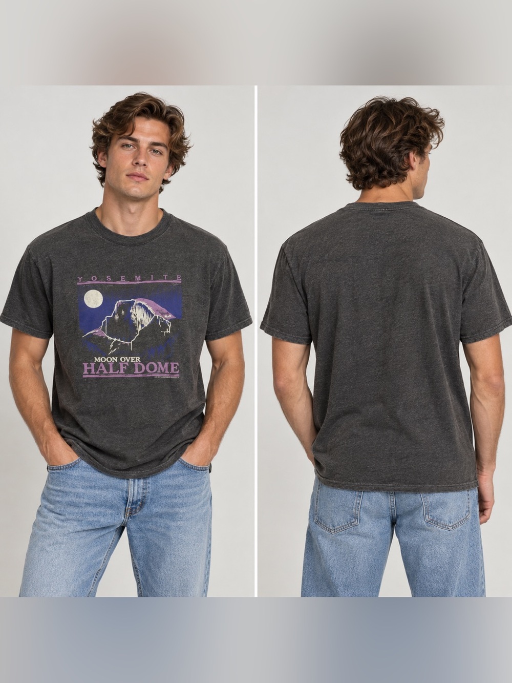 Vtg 80s Yosemite National Park Half Dome Shirt Single Stitch Wright’s 90s Nature